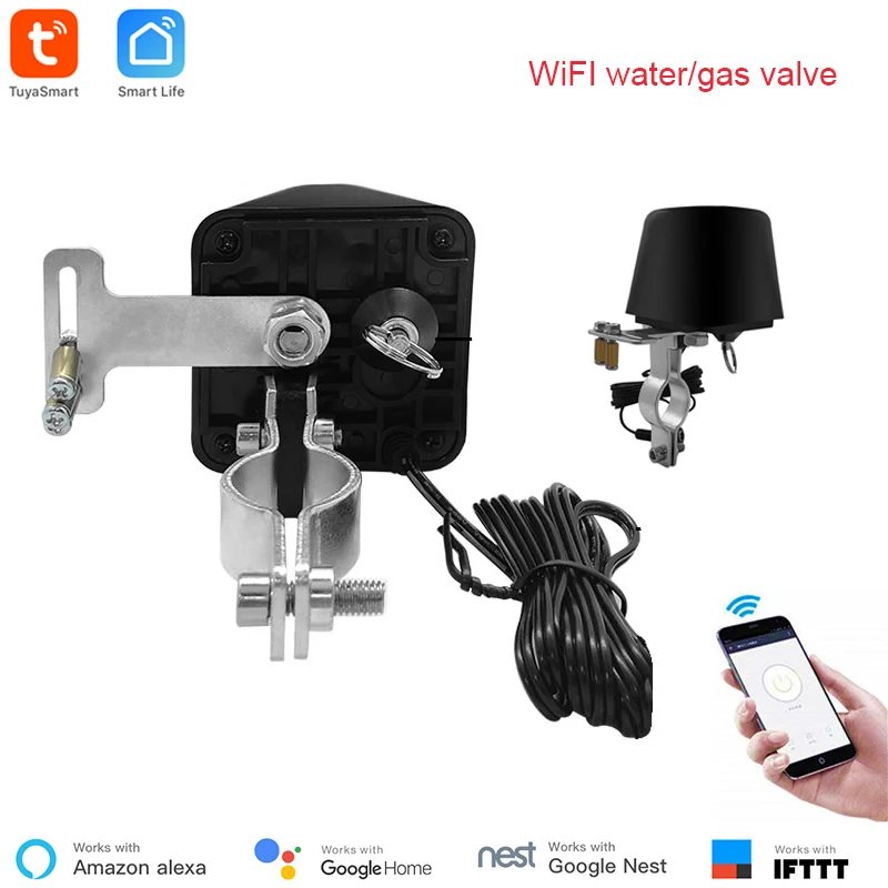 Smart Life APP WiFi клапан для газа воды 12 в пульт дистанционного управления беспроводной