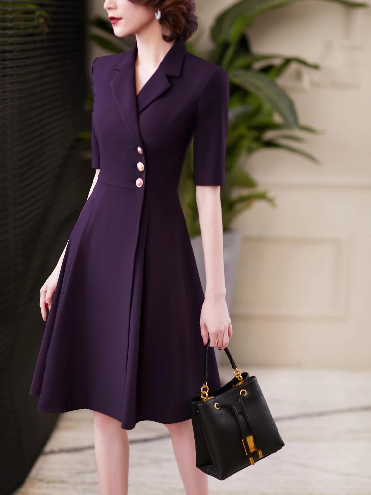 Платье Блейзер женское средней длины приталенное офисное элегантное деловое