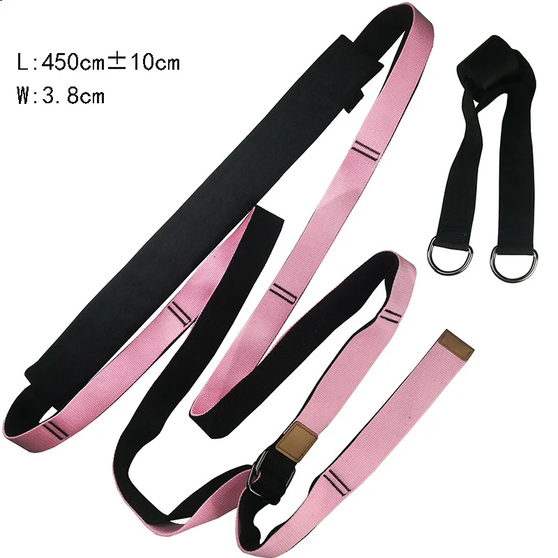 Light Pink Гибкость двери растягивающая повязка на ноги для балета Cheer танец гимнастика тренажер Йога аксессуары ремень для йоги - Цвет: Light Pink
