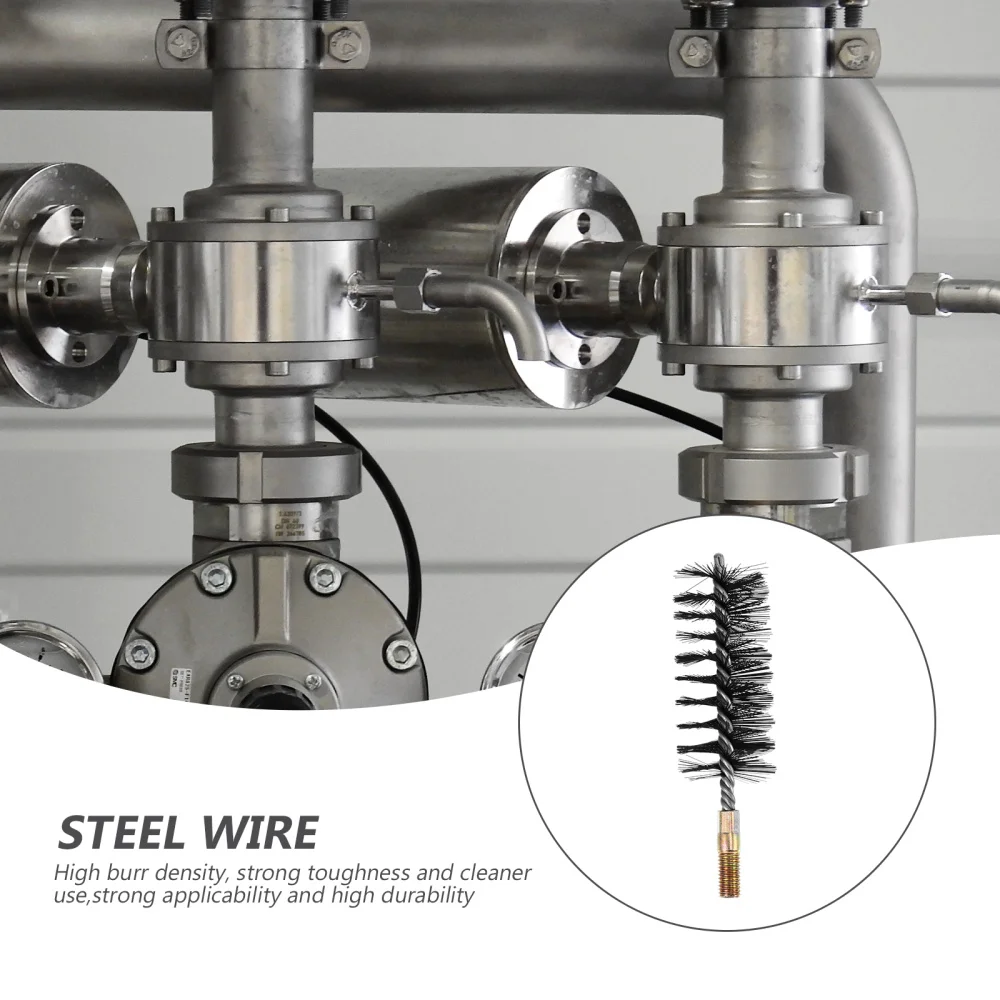 

3pcs Sturdy Stainless Steel Wire Cleaning Brush Drain Cleaning Tool Tube Brushes