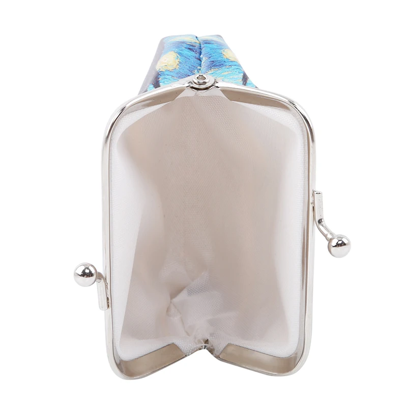 Новинка Женский винтажный Кошелек для монет Дамский кошелек с принтом кожаный