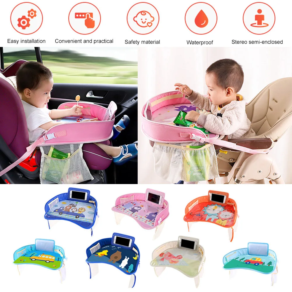 Автомобильный поднос для детей портативный многофункциональный мультяшный