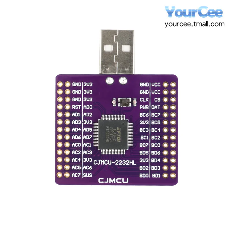 FT232H/FT2232HL модуль USB к FIFO/SPI/I2C/JTAG/RS232 последовательного порта/высокая скорость |