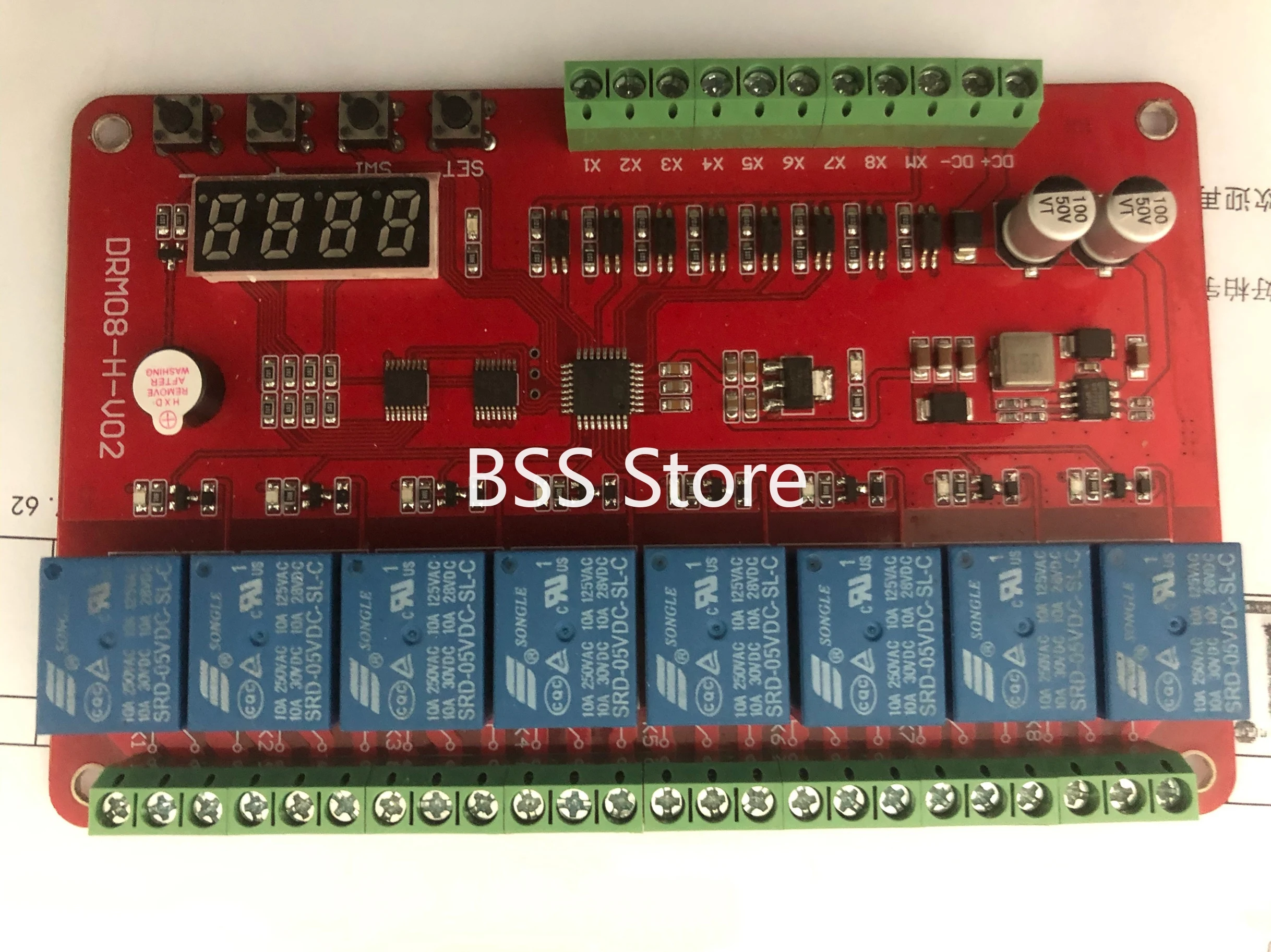 DRM08/8 канальный видеорегистратор реле/многофункциональная/времени