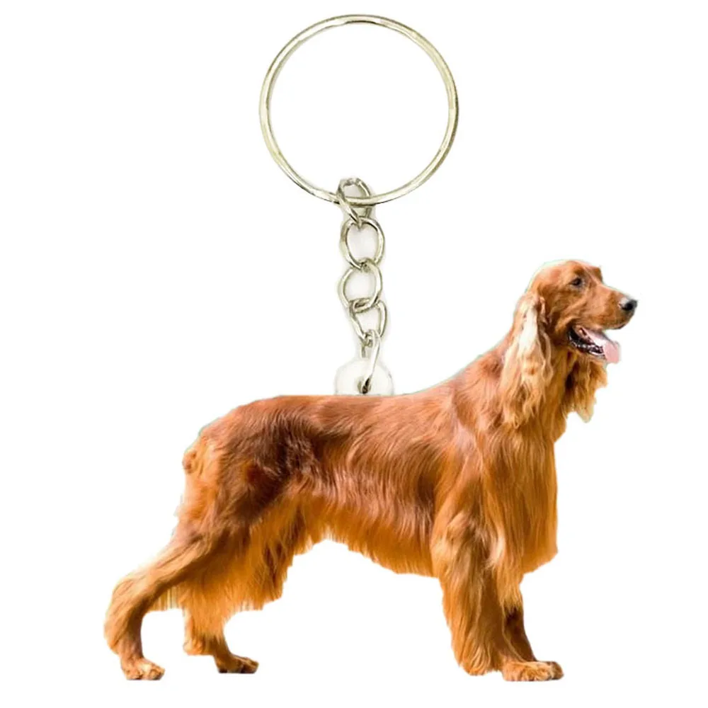 German Shephard Dog Keychain New Pet Dogs Flat NOT 3D Small Keychains Animal Cute Charm Bag Drop Gift for Women Miss Pets | Дом и сад