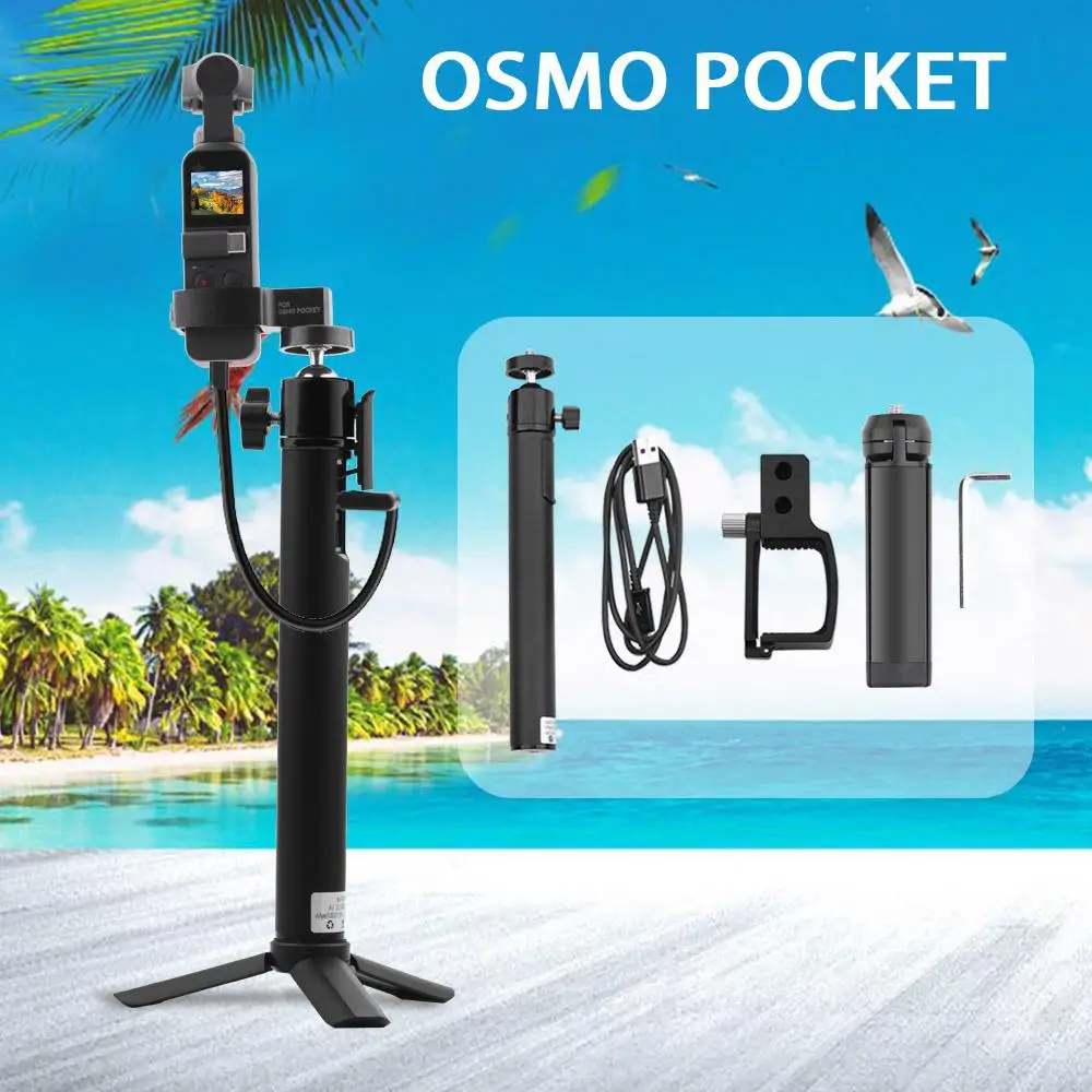 Ручной внешний аккумулятор ручной удлинитель монопод селфи Палка для DJI Osmo Action