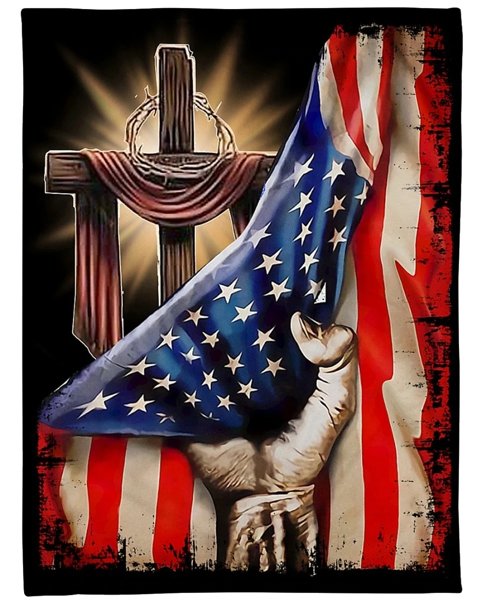 

HUGSIDEA Fashion Home Decortion for Livingroom Sofa and Bedroom America Flag Pattern Print Blanket Air Conditioner Quilt 2021