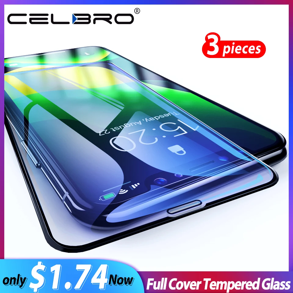 Защитная пленка для экрана iPhone 11 Pro Max X Xr Xs защитная из закаленного стекла