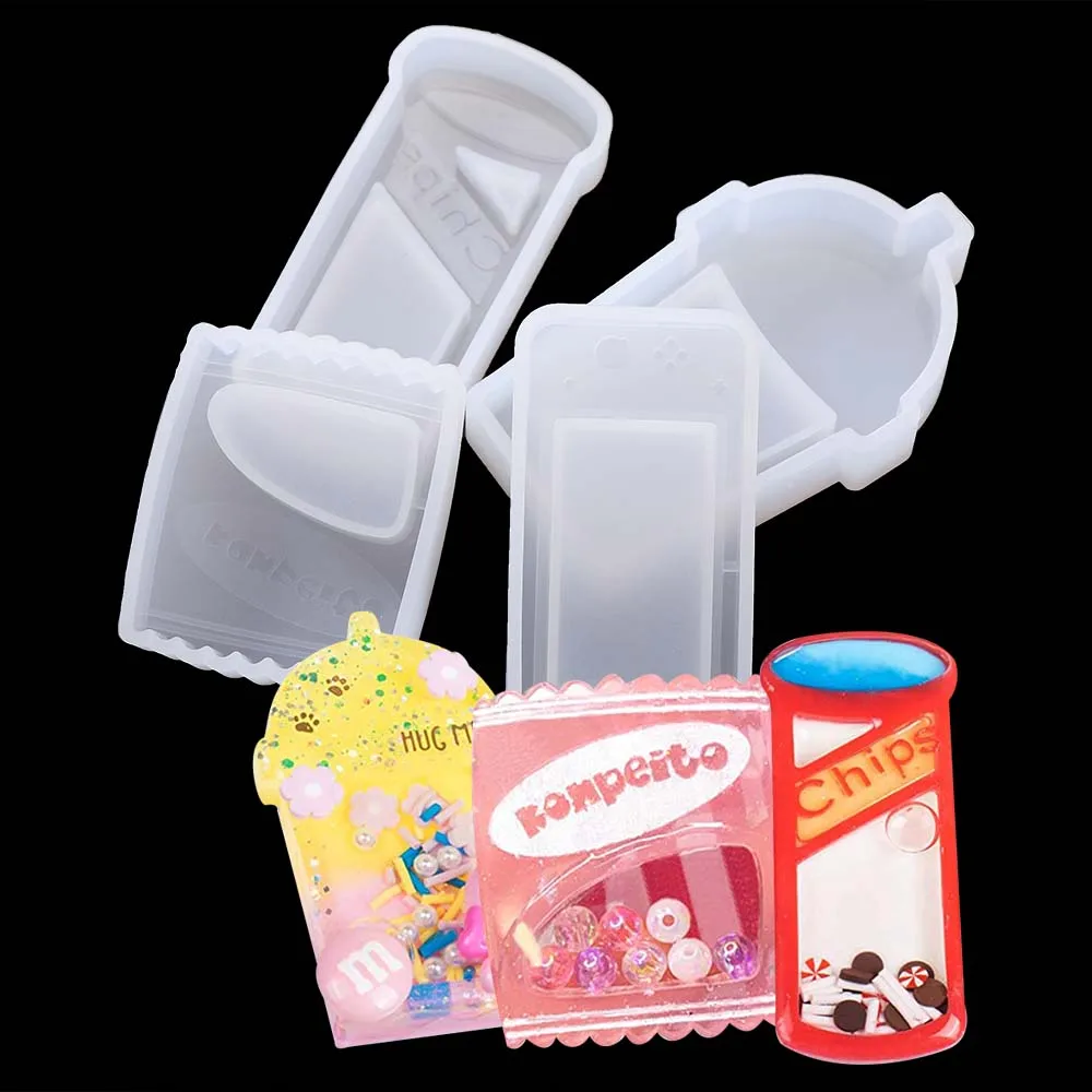 

1pcsDIY Quicksand Mold Candy Biscuit Pendant Crystal Epoxy Mold Package Decoration Jewelry Silicone Resin Mold