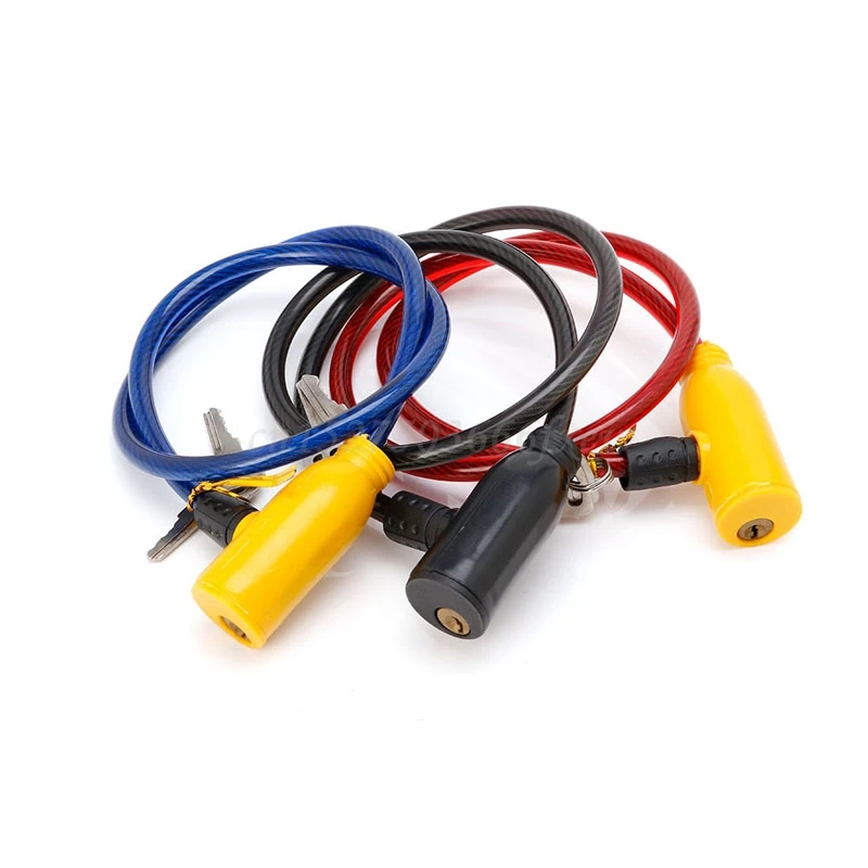 

8x640MM Cycling Cable Anti-Theft Bike Bicycle Scooter Safety Lock With 2 Keys Random Color