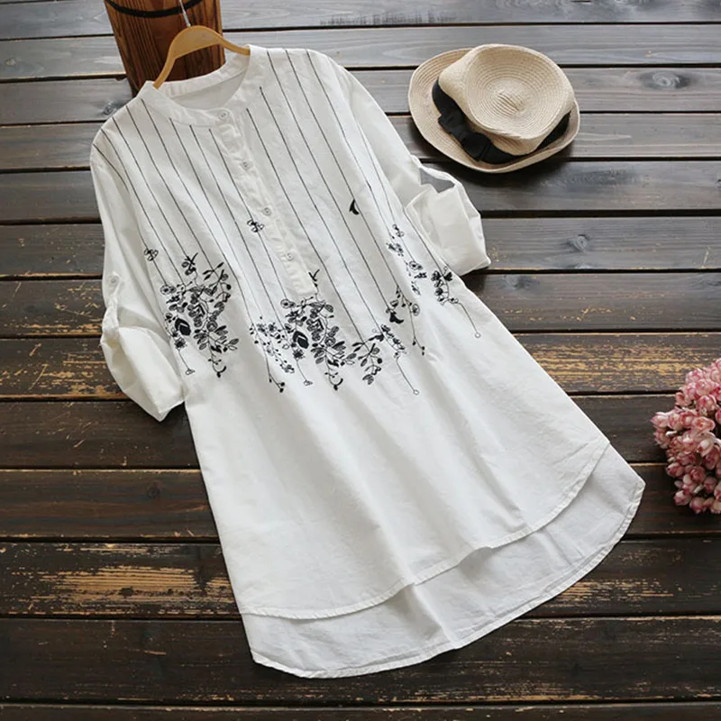 Новое поступление женские корейские блузки Vadim топы популярная Полная Блузка