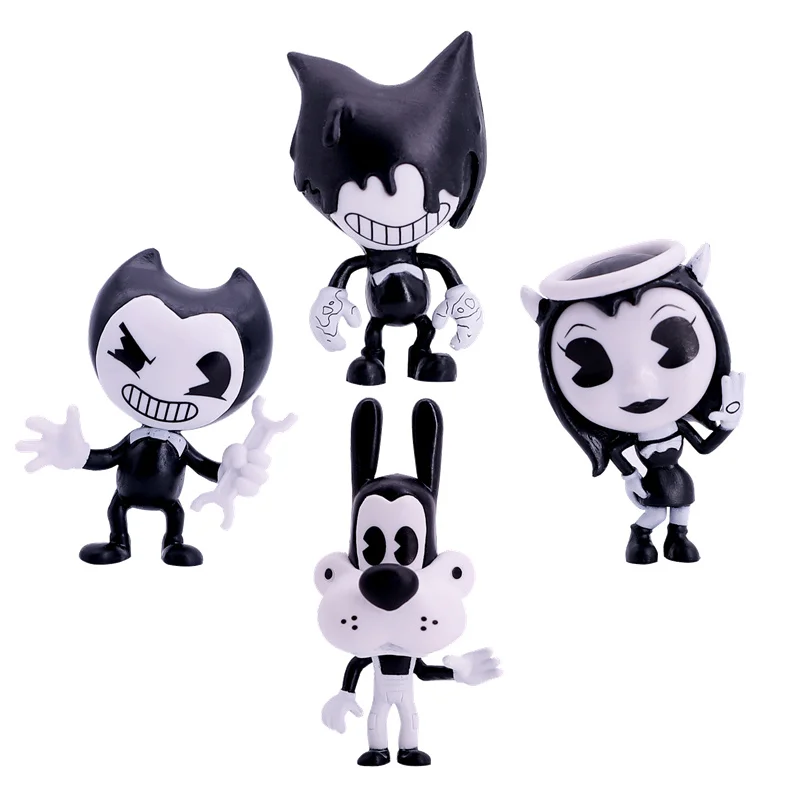 Бенди 4 Pack фигурки и чернильная машина популярные горячие игрушки для