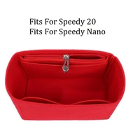for speedy nano bb 20 felt cloth insert bag organizer makeup handbag travel storage organizer inner purse cosmetic toiletry bags