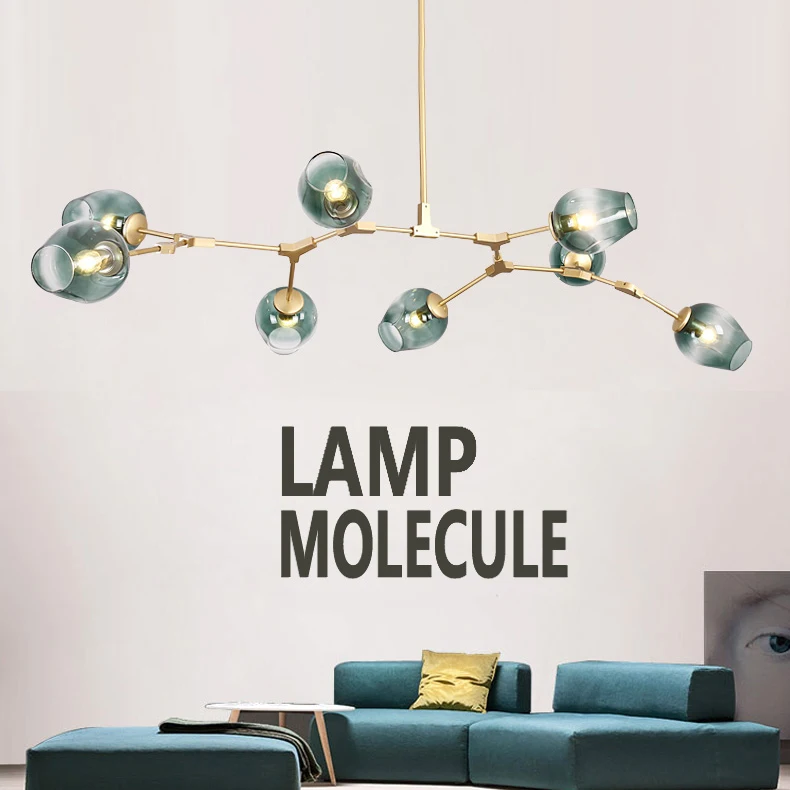 Современная стеклянная реставрационная фурнитура люстра освещение блеск кухня