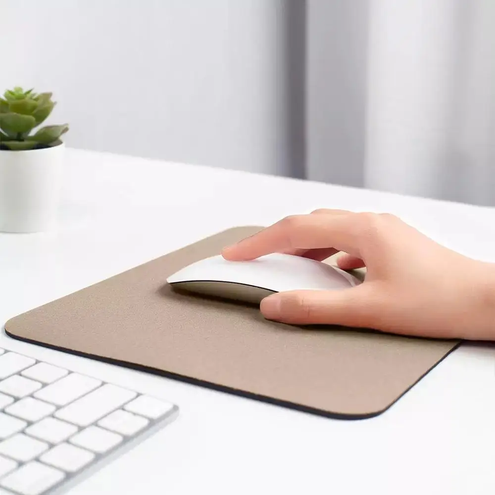 Коврик для мыши Youpin из натурального дуба освежающий приятный кожи Гладкая поверхность нескользящий