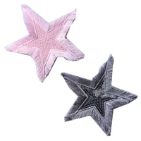 cartoon decorative patch stars sequins icon embroidered applique patches for diy iron on badges on clothes stickers on backpack