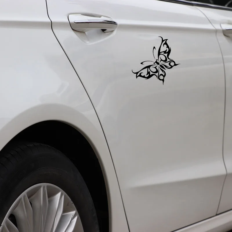 

OFK Car Stickers, Motorcycle Decals Butterfly Pattern Decorative Accessories To Cover Scratches Sunscreen Waterproof PVC.