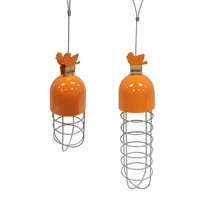 washable simple outdoor hanging bird feeder drinker metal birdfeeder outside decoration seed water birds food dispenser