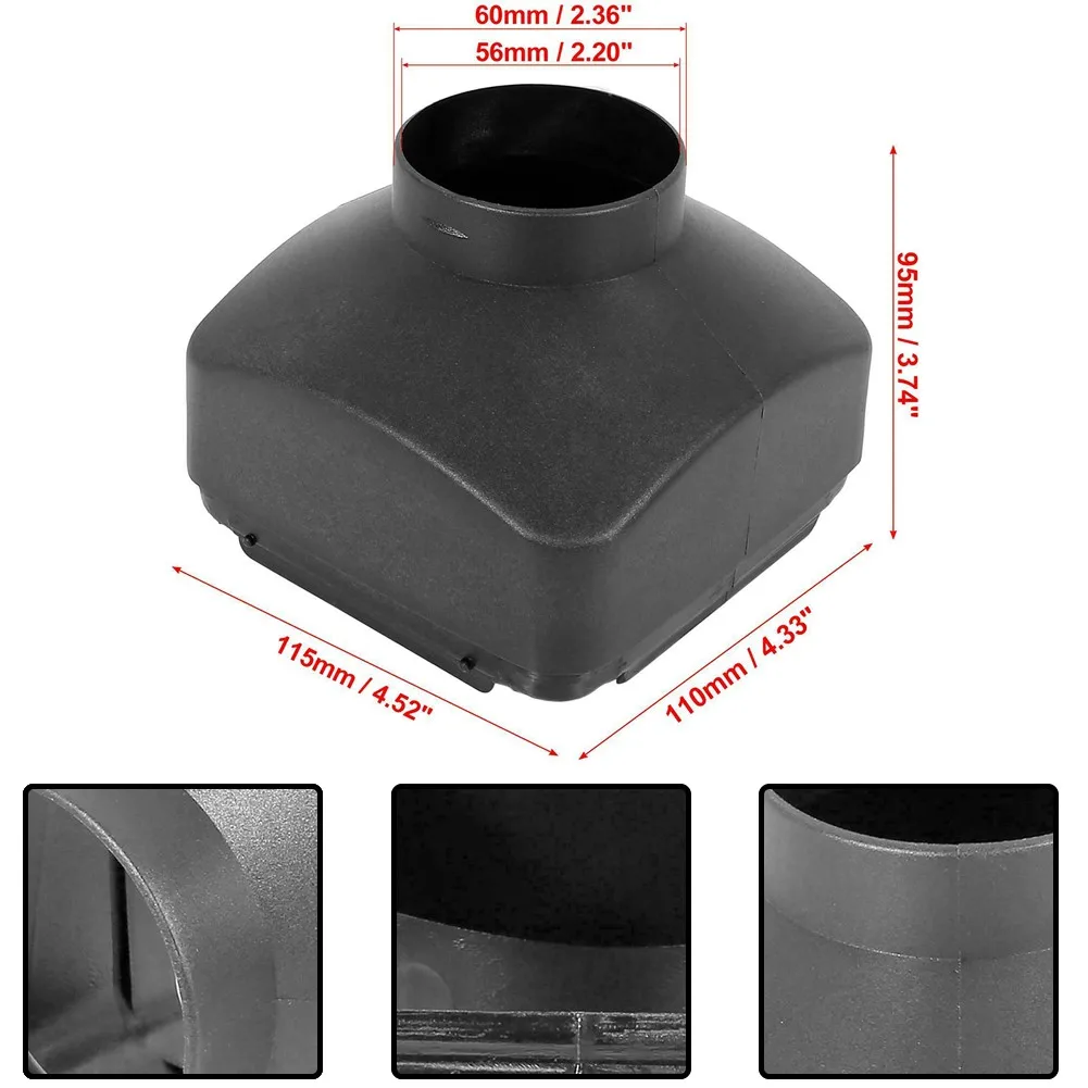 

60mm Outer Diameter Car Heater Ducting Warm Air Vent Outlet Black Plastic Warm Car Heater Ducting Warm Air Vent Outlet Durable