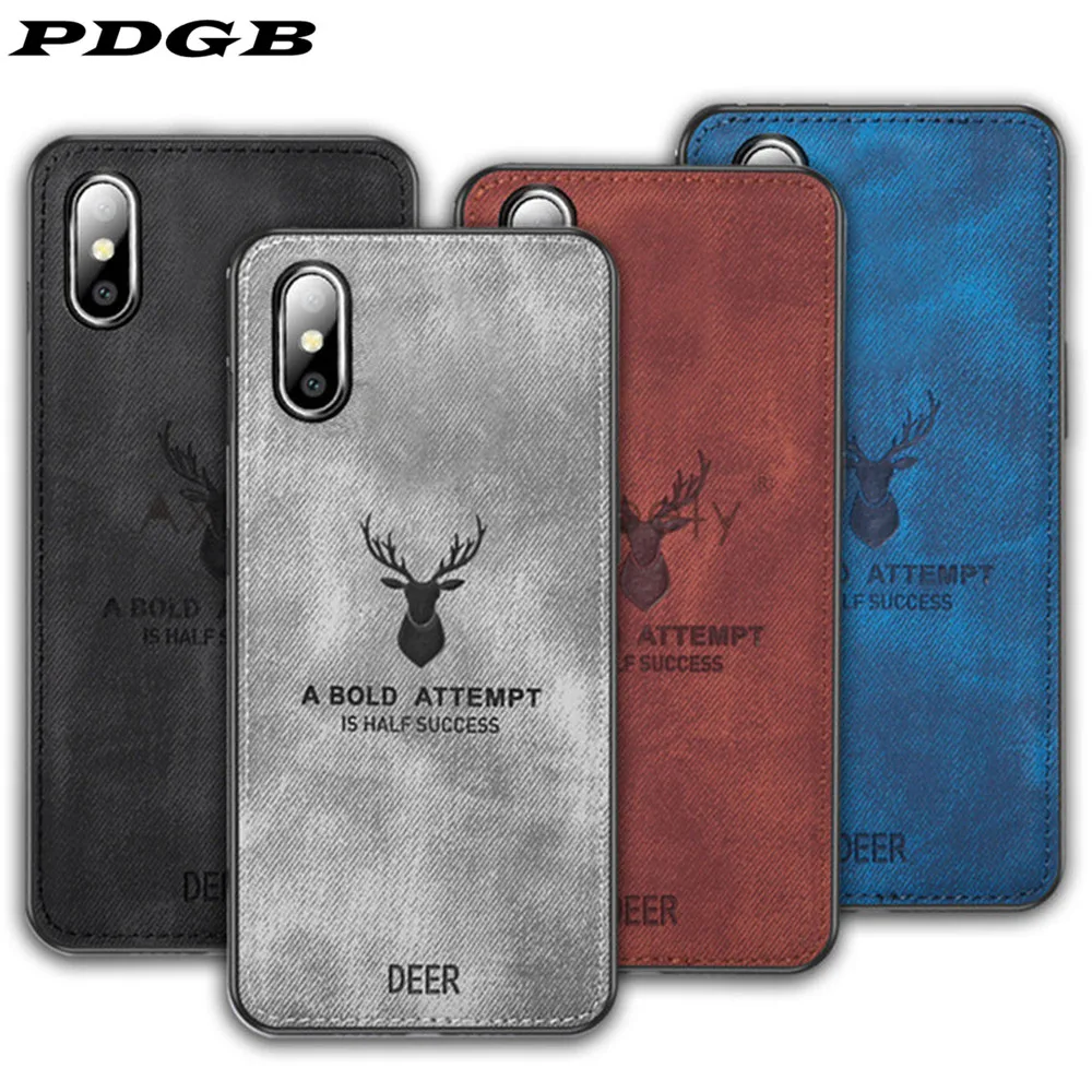 Прочный ТПУ чехол PDGB для OPPO A3S A5S A7 A9 F11 A11X Reno 2 Z F Realme X XT Q X2 Ace 3 5 Pro тканевый с рисунком