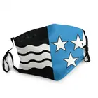 Маска для лица с флагом Аргау для мужчин и женщин, швейцарская Пылезащитная маска против смога, моющийся респиратор, маска для защиты от пыли