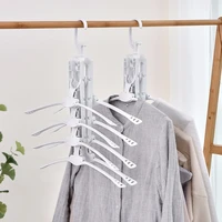 8 in 1 folding clothes hangers 360 degree rotating multifunction space saving storage hanger travel magic hangers for clothes