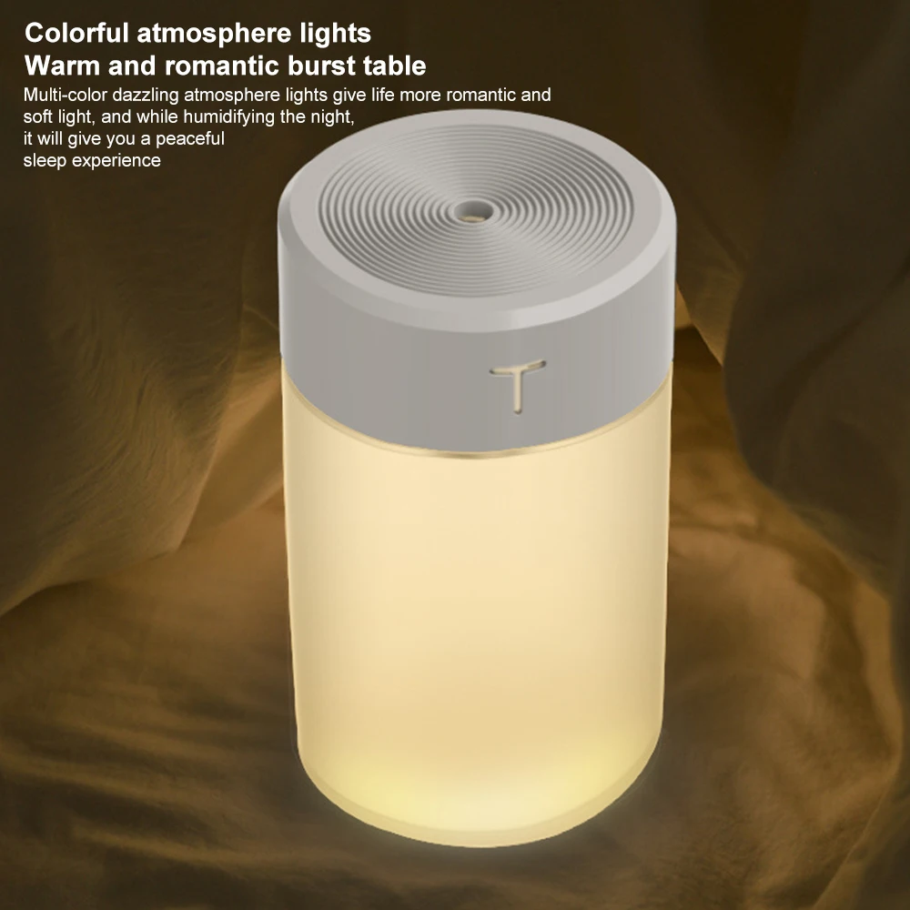 

USB LED Night Light & Air Humidifier 360ml Large Capacity Portable Air Diffuser Purifier Atomizer For Aroma In Home Office Car