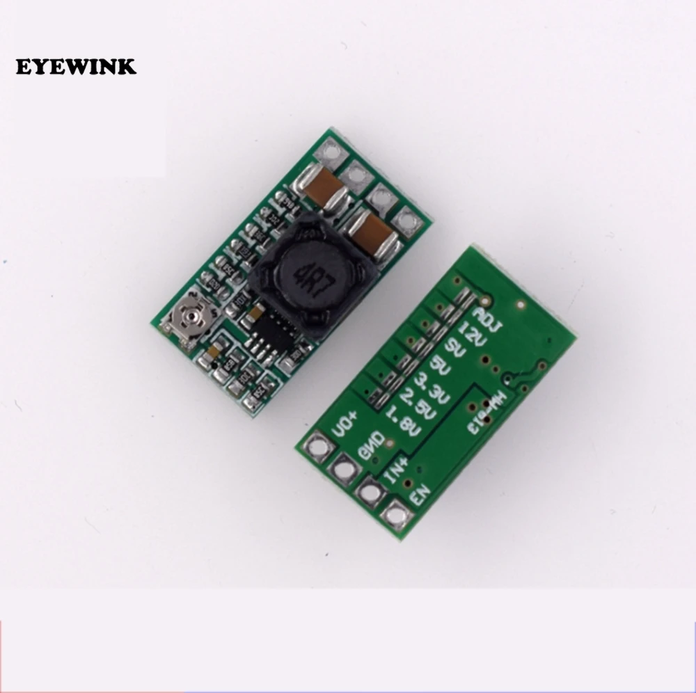 Mini DC 12 24V To 5V 3A понижающий модуль питания преобразователь Регулируемая