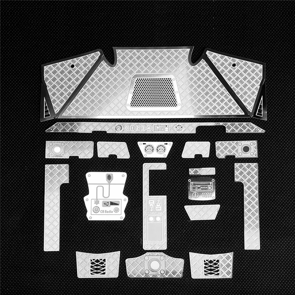 Металлическая декоративная часть приборной панели центрального управления для