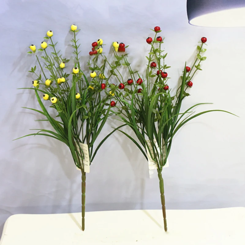 Имитация ягод пластиковые поддельные растения цветы домашний сад украшения