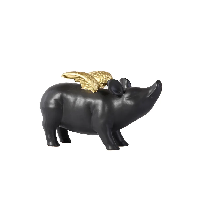 

pig creative living room decoration American style porch TV cabinet wine cabinet bedroom hotel decoration gifts wholesale