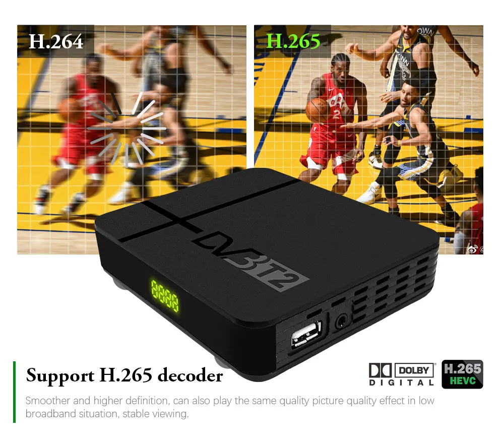 Vmade DVB-T2 Full HD 1080P цифровой эфирный приемник DVB-T MPEG-4 ТВ-тюнер Поддержка 3D интерфейс мини-приставка