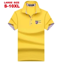 summer new polo t shirt mens business casual youth loose large polo shirt thin t shirt