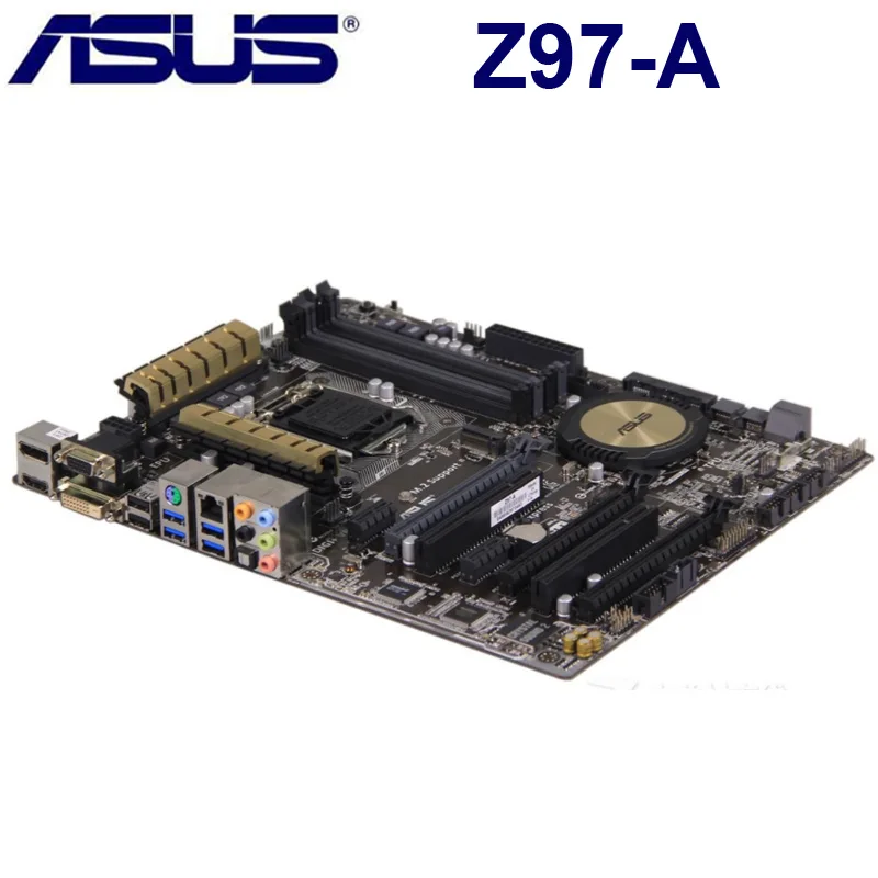 Verkaufen Asus Z97-A LGA1150 DDR3 Core I7 I5 I3 Intel Z97 PCI-E 3,0 USB 3,0 Z97-A Motherboard Für Desktop 1150 Asus Z97-A Mainboard 32GB