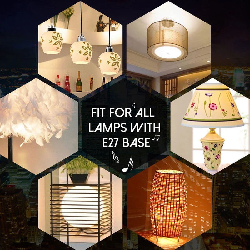 E27 12 Вт Светодиодный светильник беспроводная акустическая лампа Bluetooth RGB музыка