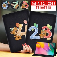 for samsung galaxy tab a 10 1 inch 2019 t510t515 tablet case flip stand leather cover case free stylus