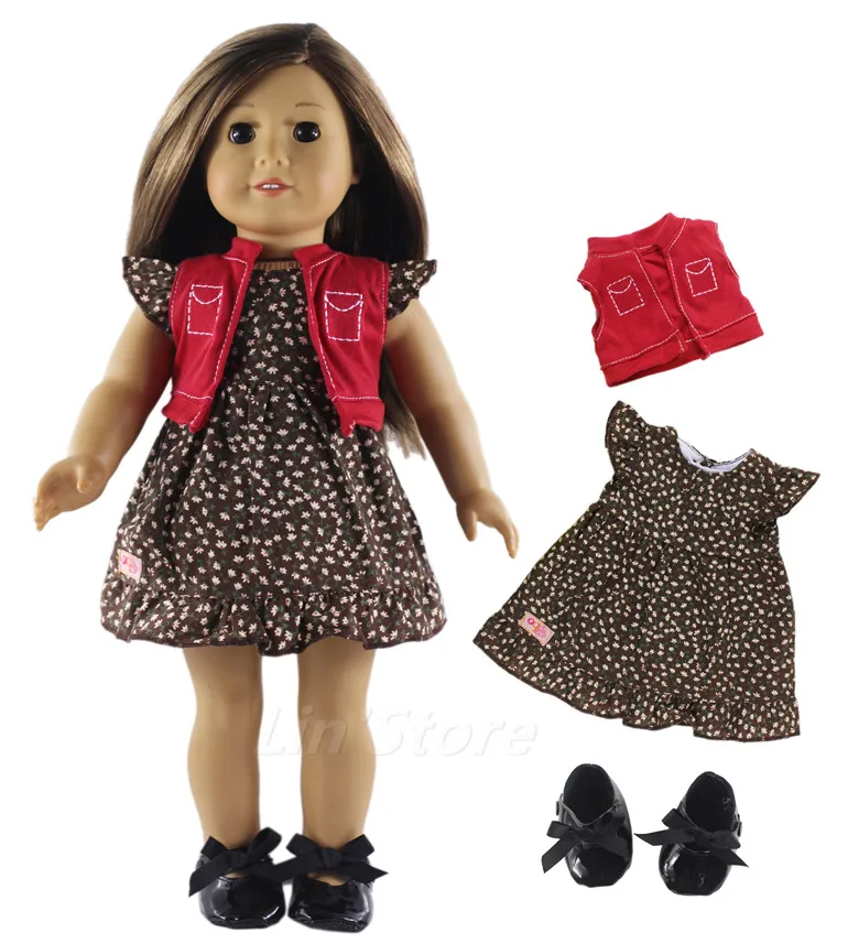 1 комплект Одежда для кукол наряд одежда 18 дюймов американская кукла много стилей