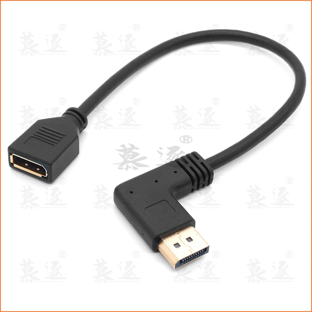 Удлинительный кабель для ЖК проекторов 30 см разъем дисплея DP штекер 90 градусов