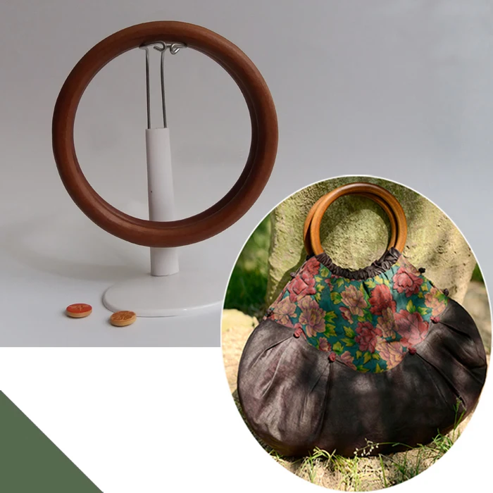 1 пара = 2 штуки 3 цвета 13 5 см круглые деревянные вязаные сумки с ручками круглая