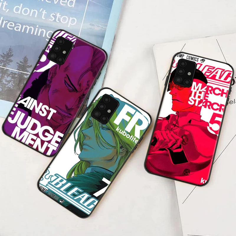 

Anime Cartoon BLEACH Phone Case For Samsung Galaxy A51 A71 A52 A72 4G 5G Carcasa Soft TPU Cases Funda Coque
