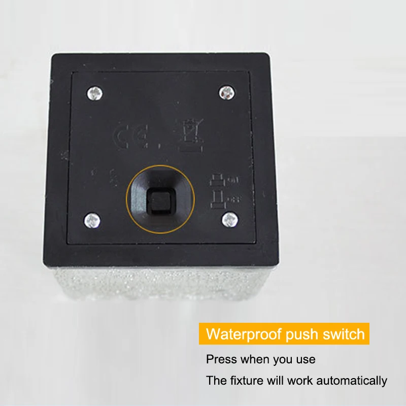 Кирпичный светильник Sloar из матового стекла осветительный прибор для сада