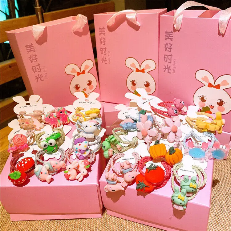 Британское детское кольцо для волос с героями мультфильмов Подарочная коробка