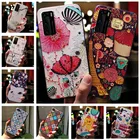 Чехол для Poco X3 NFC, рельефные Мягкие силиконовые чехлы с 3D тиснением для телефонов Xiaomi PocoX3  Poco F2 Pro, черный бампер из ТПУ, чехол Poco X 3