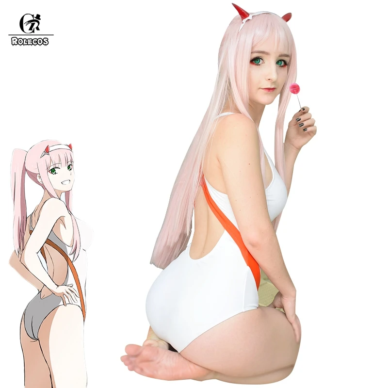 Женский костюм для косплея ROLECOS летний купальный из аниме DARLING in the FRANXX 2 шт.| |