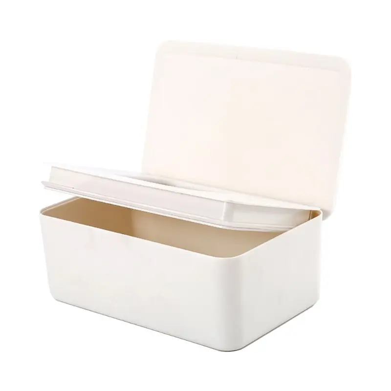 

Wet Wipes Dispenser Holder Tissue Storage Box Case with Lid for Home Stores 19QF