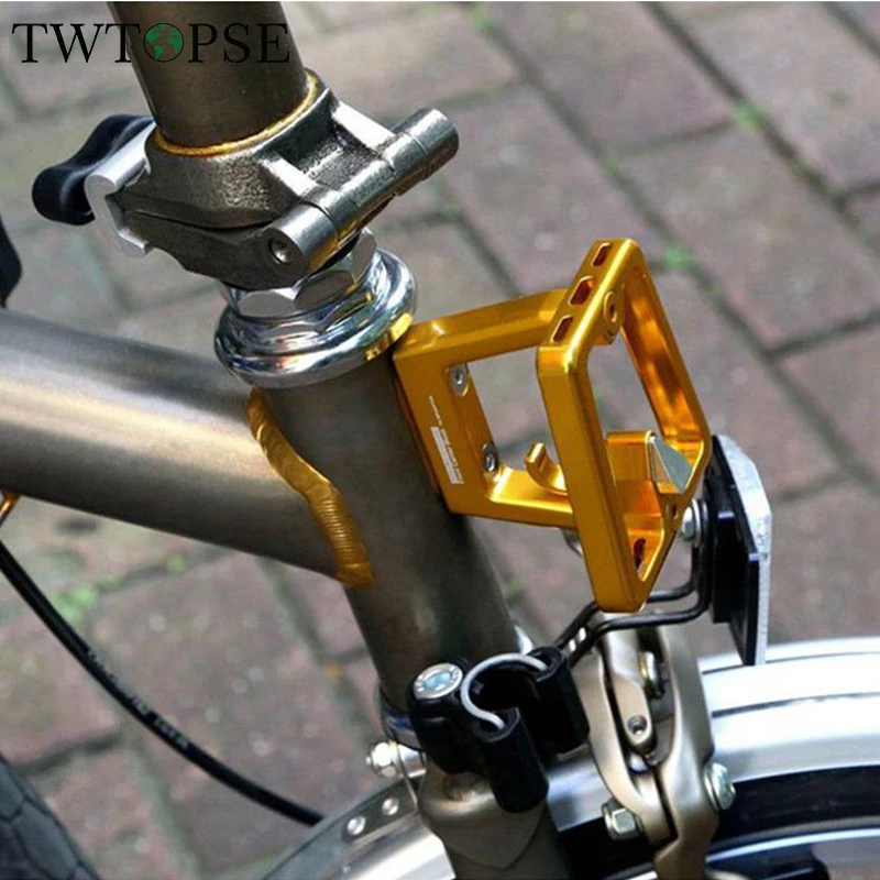 TWTOPSE велосипедная сумка для велосипеда Brompton велосипедная сумка грузовой стеллаж передний блок несущей CNC 57 г Супер светильник Аксессуары для велосипеда