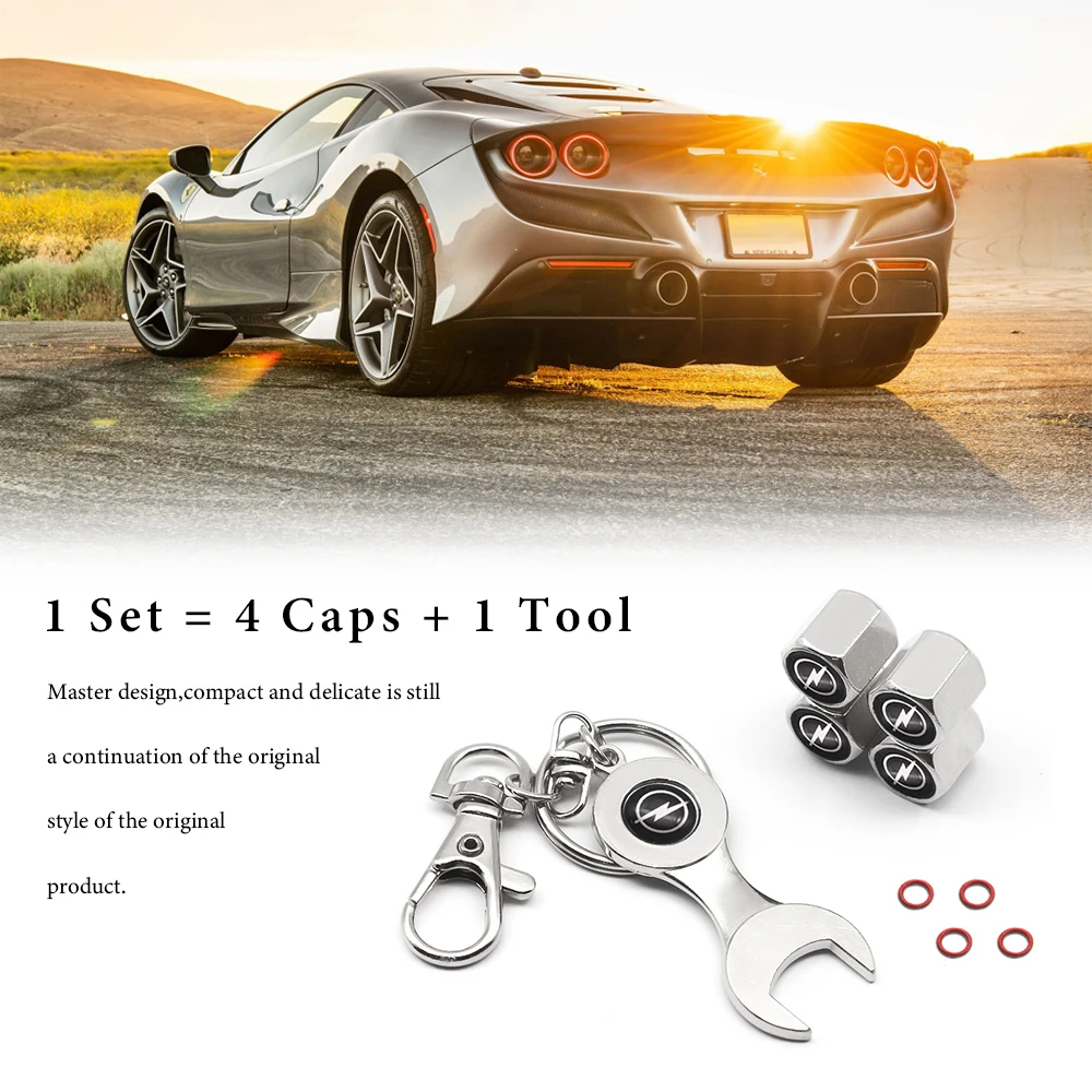 

4pcs Car Wheel Tire Valves Tyre Caps cover Air Caps For Opel Astra H G J Insignia Mokka Zafira Corsa Vectra C D Car Accessories