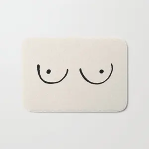 anti slip boobs art bath mat bathroom kitchen bedroon floor mat home entrance rugs kids prayer mat 4060cm free global shipping