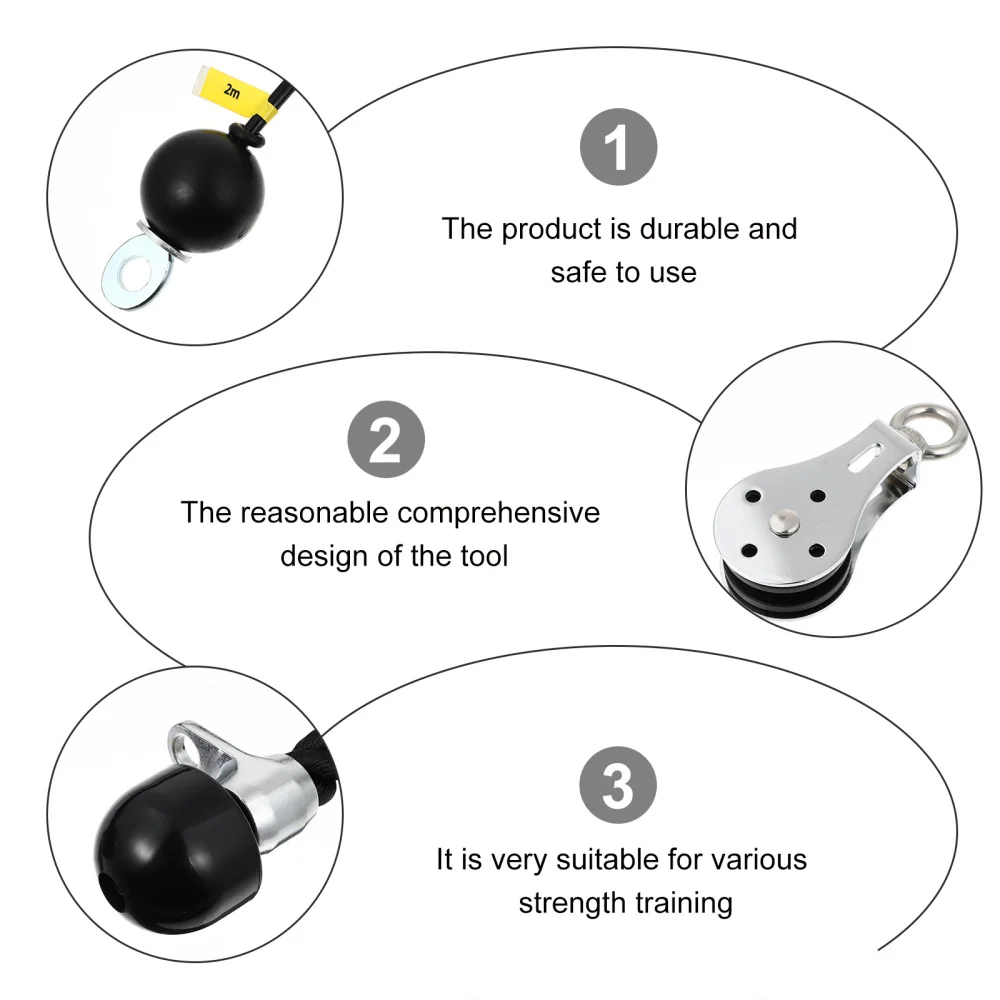 

1 Set Metal Pulley Cable Machine Attachment System Strength Training Equipment