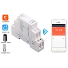 TM608 однофазный домашний счетчик электроэнергии Wi-Fi с таймером, дистанционное управление через приложение, Многофункциональный датчик напряжения и тока